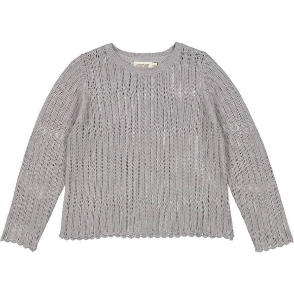 NEW MARMAR COPENHAGEN girls taia knit top in blue chalk - Picture 1 of 2